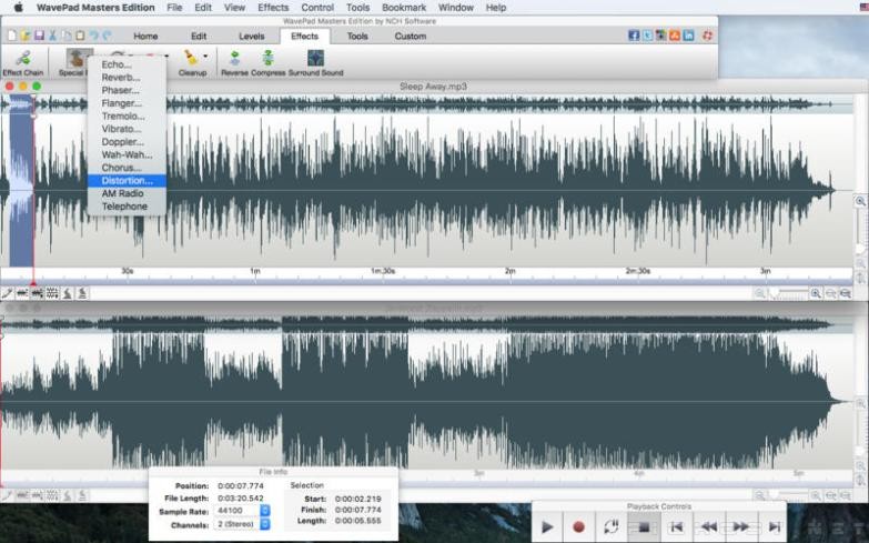 sound recording wavepad audio editor windows 7